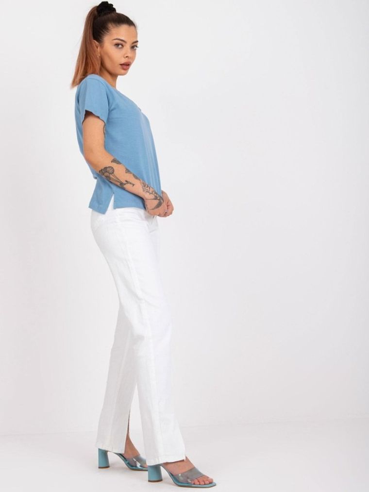 T-shirt damski, niebieski, Mayflies