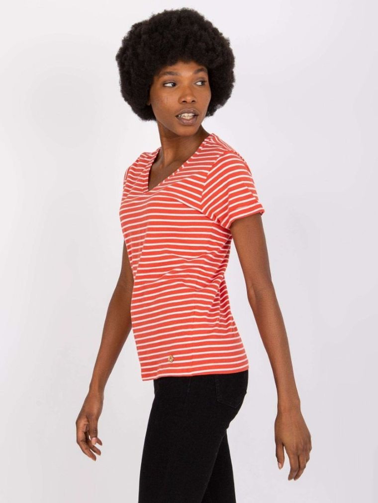 T-shirt damski, pomarańczowy, Factory Price