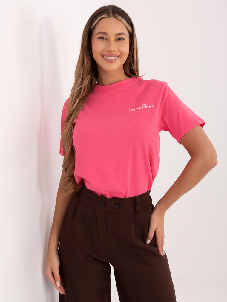 T-shirt damski, różowy, Sublevel