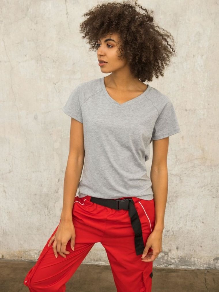 T-shirt damski, szary, For Fitness