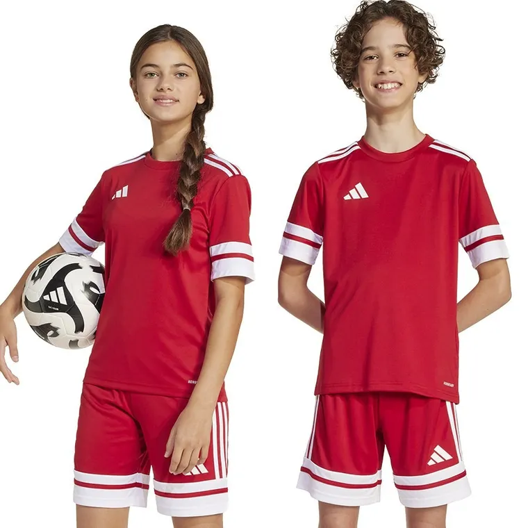 T-shirt dziecięcy, czerwony, Adidas Squadra