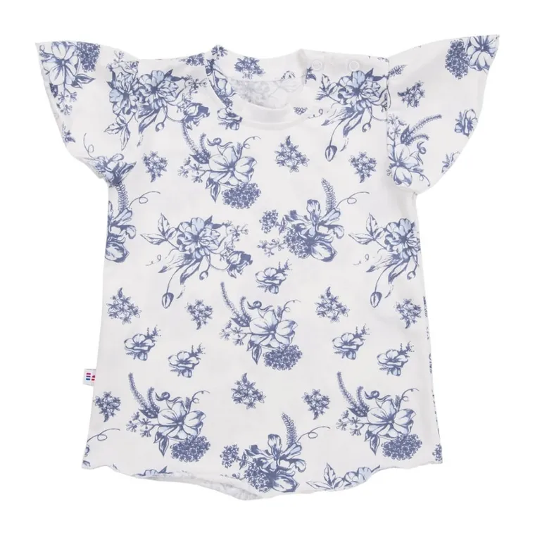 T-shirt dziewczęcy, biały, Eevi