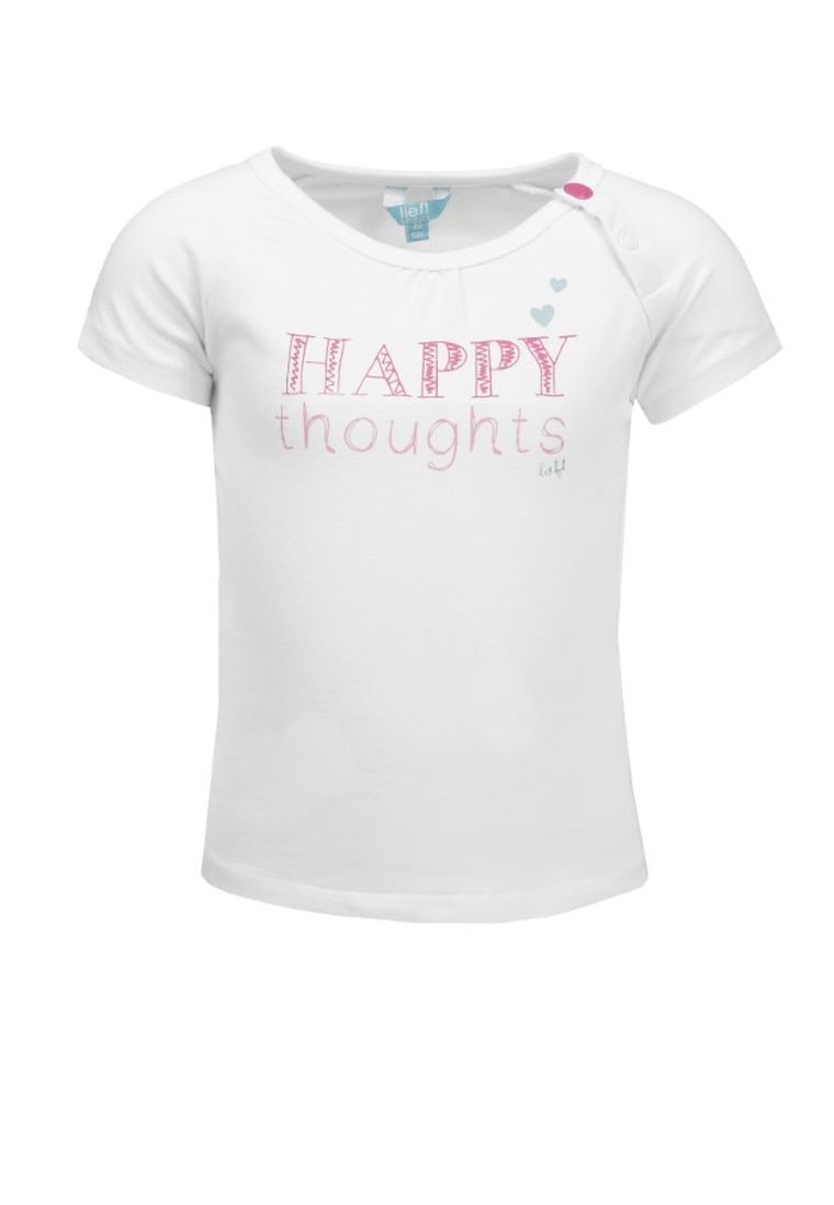 T-shirt dziewczęcy, biały, Lief
