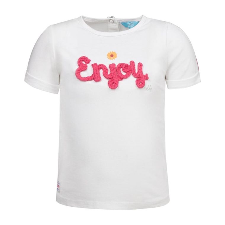 T-shirt dziewczęcy, biały, Lief