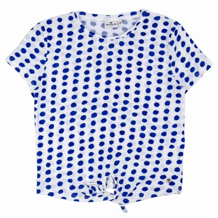 T-shirt dziewczęcy, biały, Tom Tailor