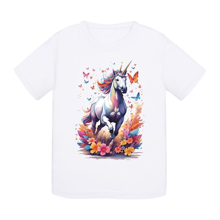 T-shirt dziewczęcy, biały, Tup Tup