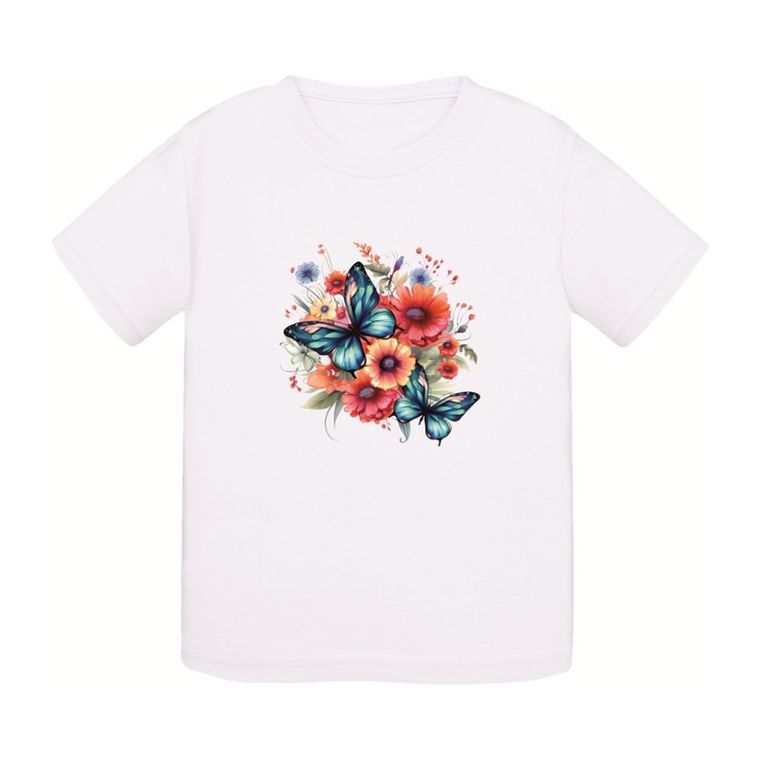 T-shirt dziewczęcy, biały, Tup Tup