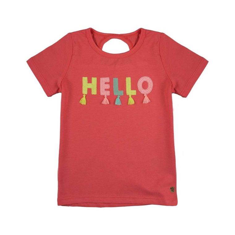 T-shirt dziewczęcy, czerwony, Tom Tailor