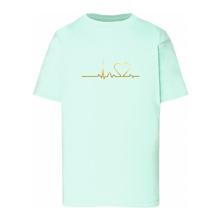 T-shirt dziewczęcy, miętowy, Tup Tup