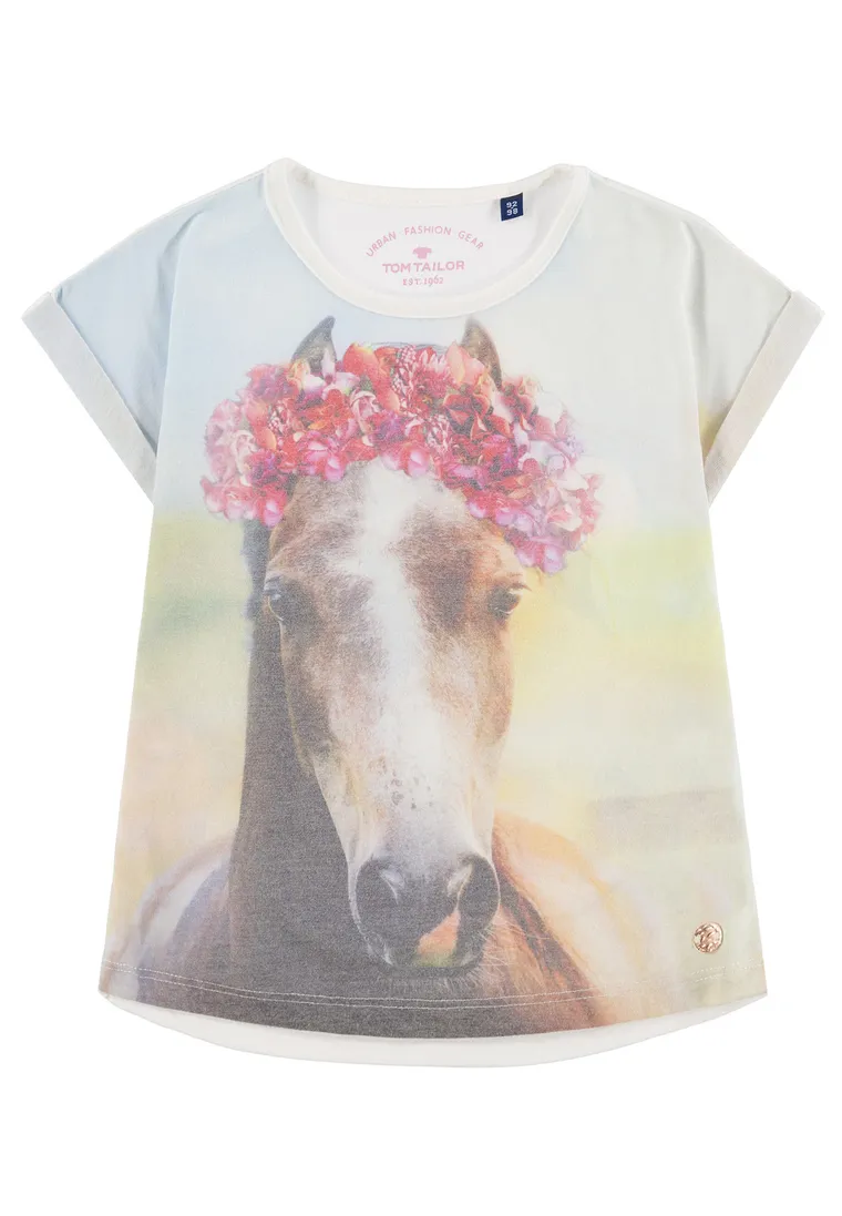 T-shirt dziewczęcy, mix, Tom Tailor