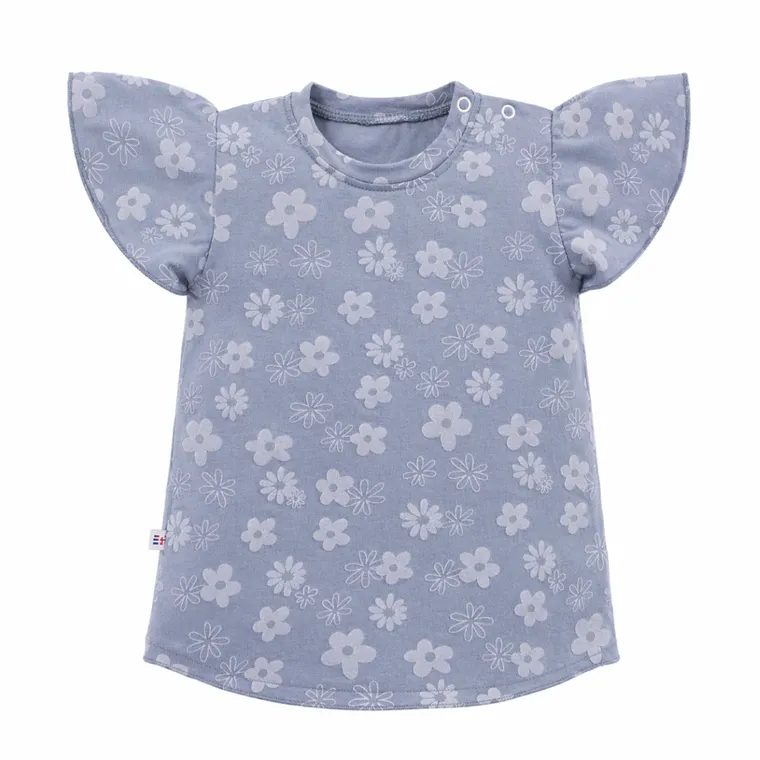 T-shirt dziewczęcy, niebieski, Eevi