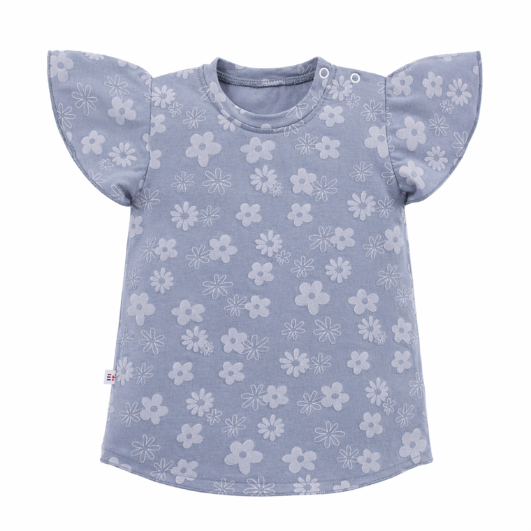 T-shirt dziewczęcy, niebieski, Eevi