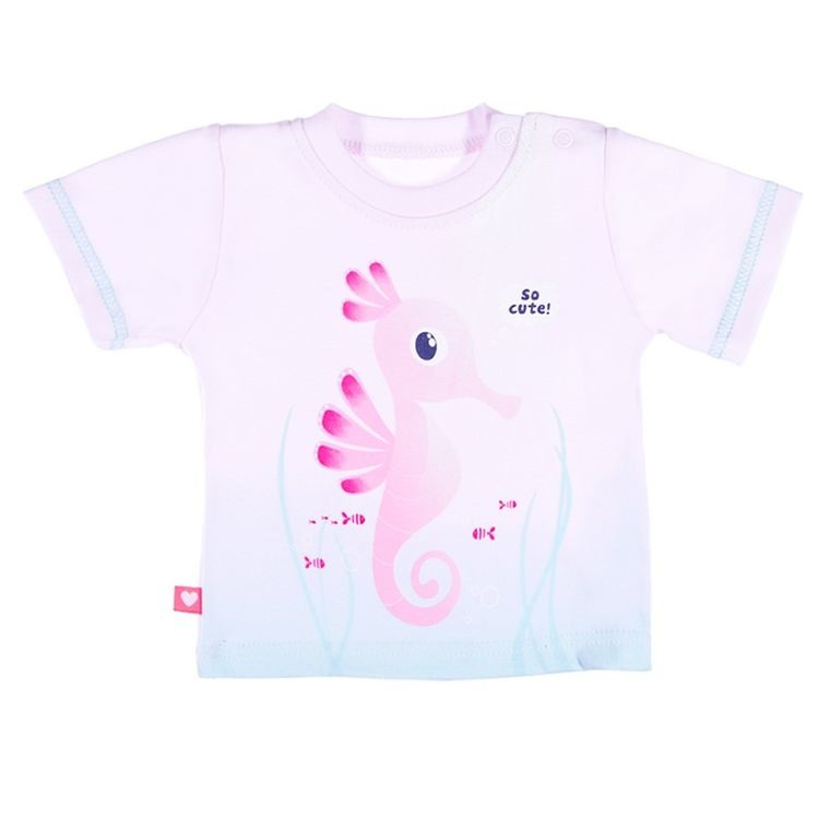 T-shirt dziewczęcy, różowy, Eevi