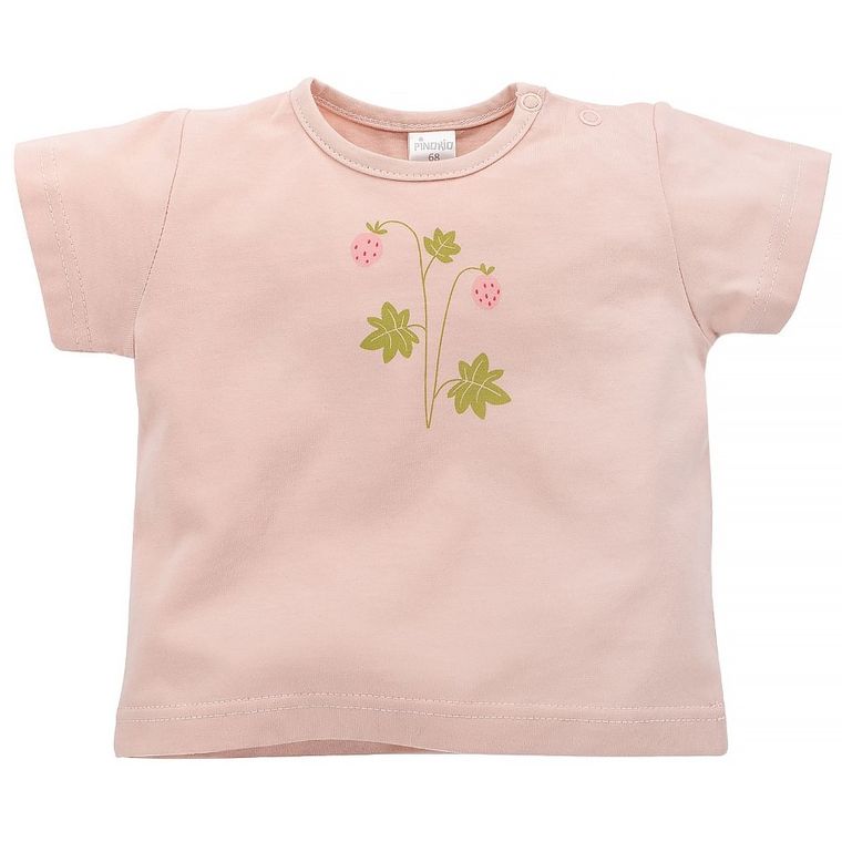 T-shirt dziewczęcy, różowy, Pinokio