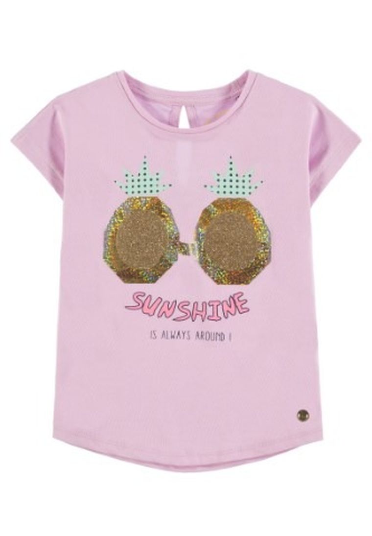 T-shirt dziewczęcy, różowy, Tom Tailor