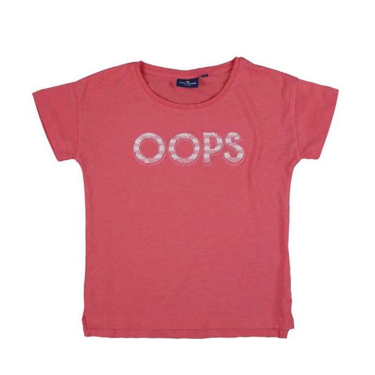 T-shirt dziewczęcy, różowy, Tom Tailor