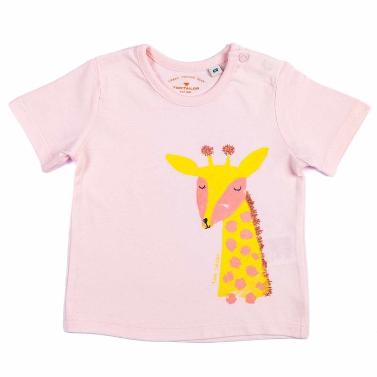 T-shirt dziewczęcy, różowy, Tom Tailor