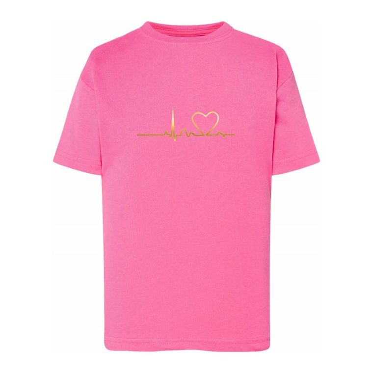 T-shirt dziewczęcy, różowy, Tup Tup