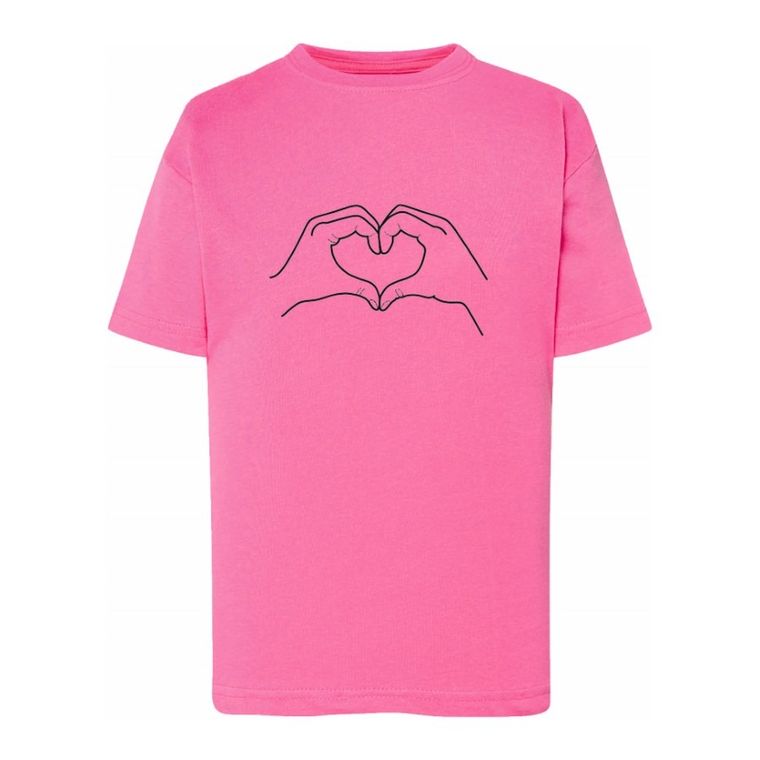 T-shirt dziewczęcy, różowy, Tup Tup