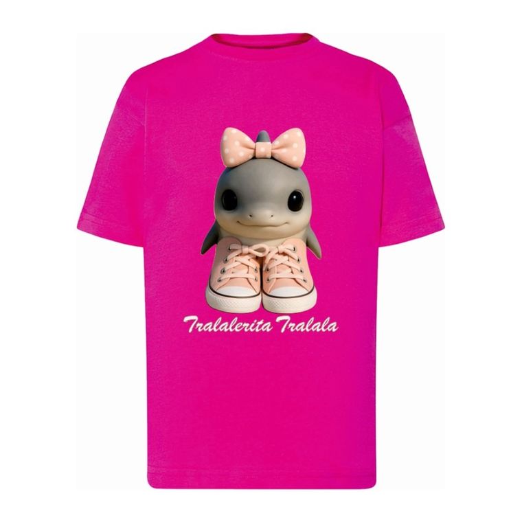 T-shirt dziewczęcy, różowy, Tup Tup