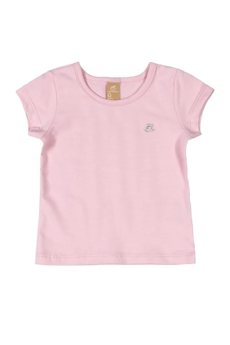 T-shirt dziewczęcy, różowy, Up Baby