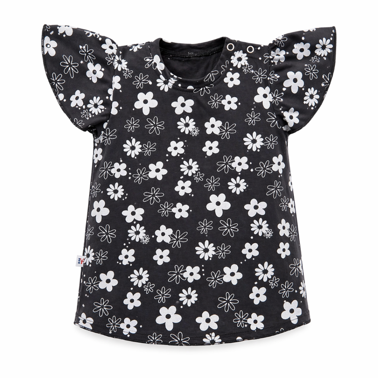 T-shirt dziewczęcy, szary, Eevi