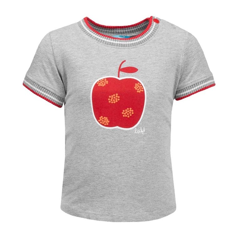T-shirt dziewczęcy, szary, Lief