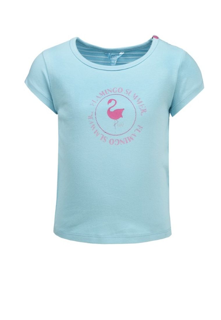 T-shirt dziewczęcy, turkusowy, Lief