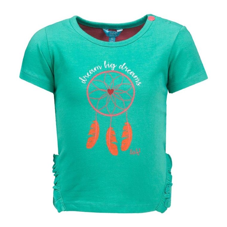 T-shirt dziewczęcy, zielony, Lief