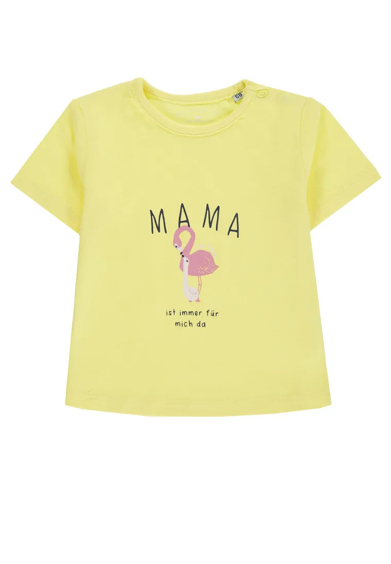 T-shirt dziewczęcy, żółty, Tom Tailor