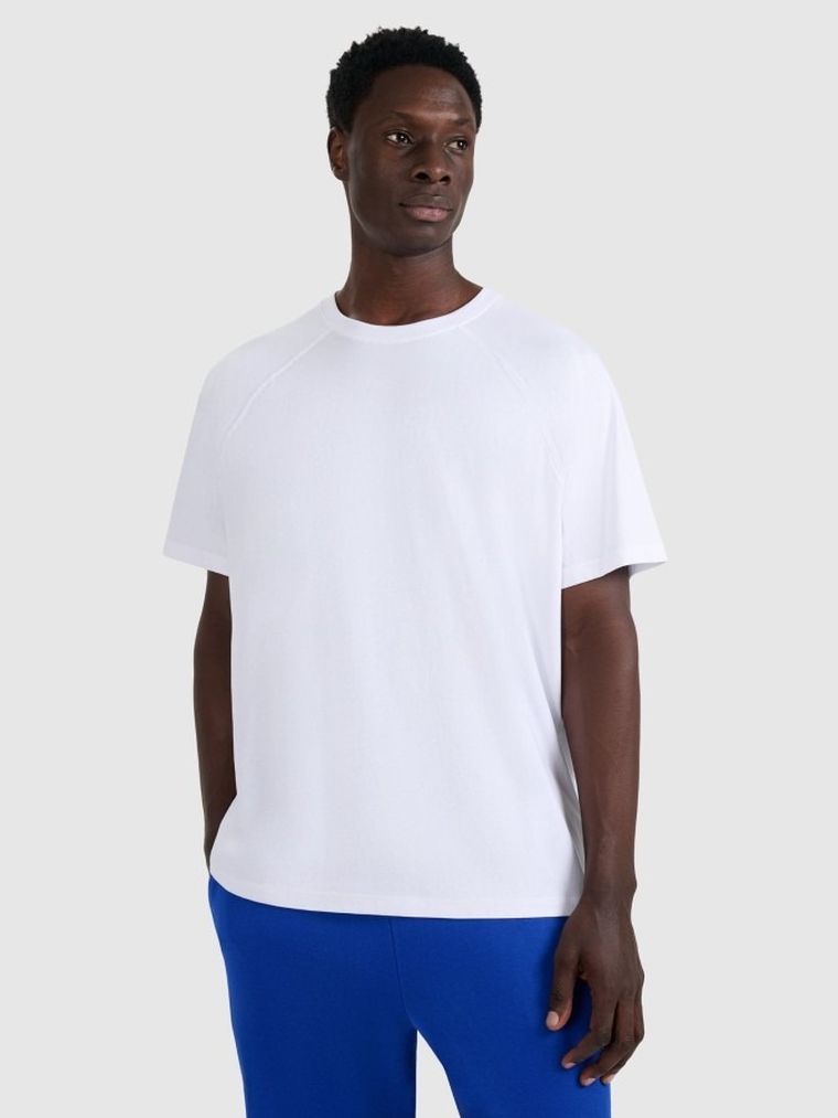 T-shirt męski, biały, 4F