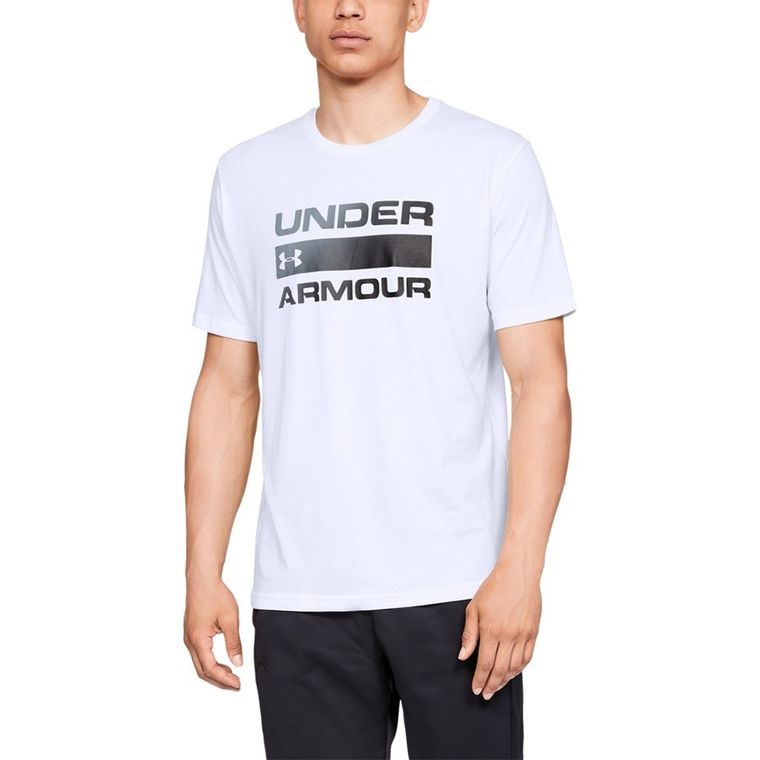 T-shirt męski, biały, UA Team Issue Wordmark — Under Armour