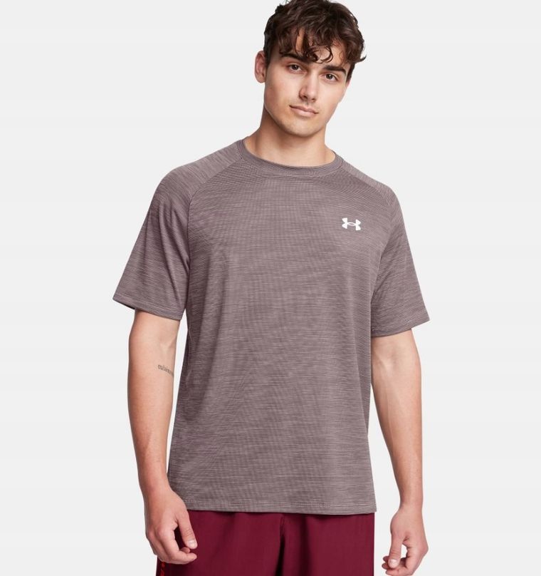 T-shirt męski, brązowy, Under Armour
