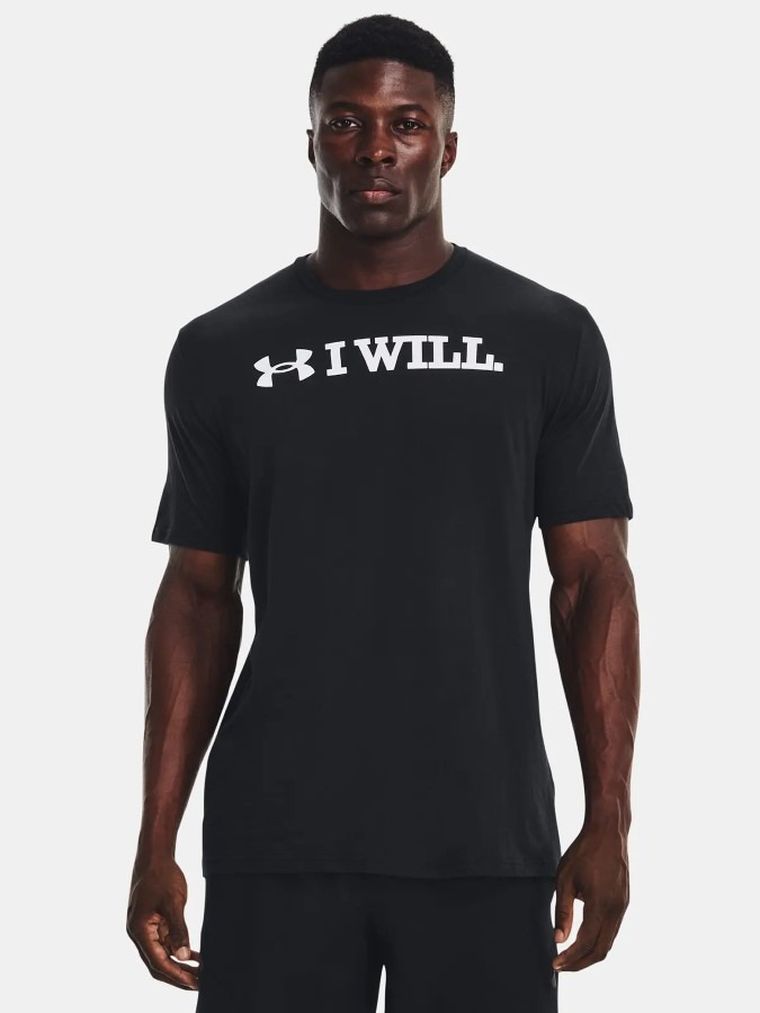 T-shirt męski, czarny, Under Armour