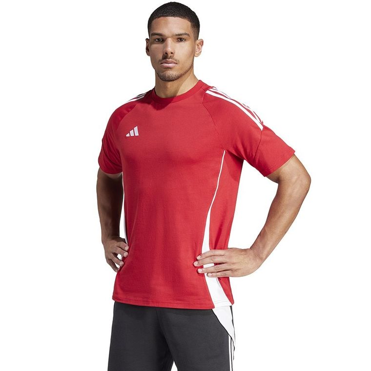 T-shirt męski, czerwony, Adidas Tiro