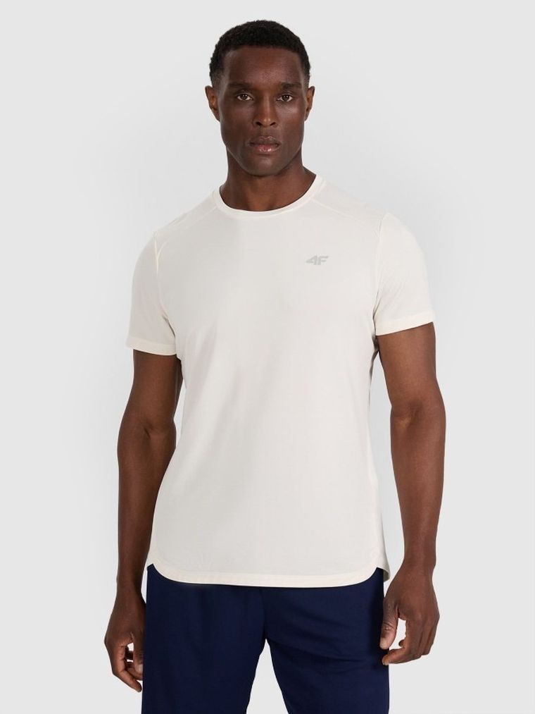 T-shirt męski, ecru, 4F