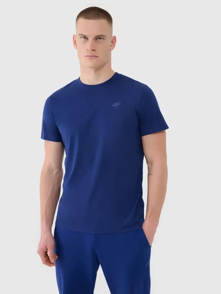T-shirt męski, granatowy, 4F