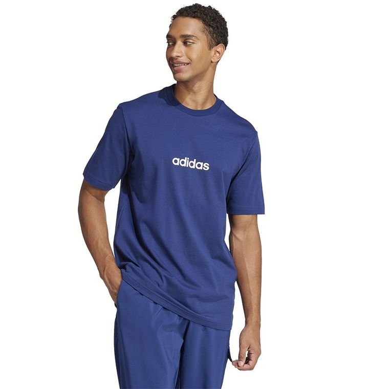 T-shirt męski, granatowy, Adidas