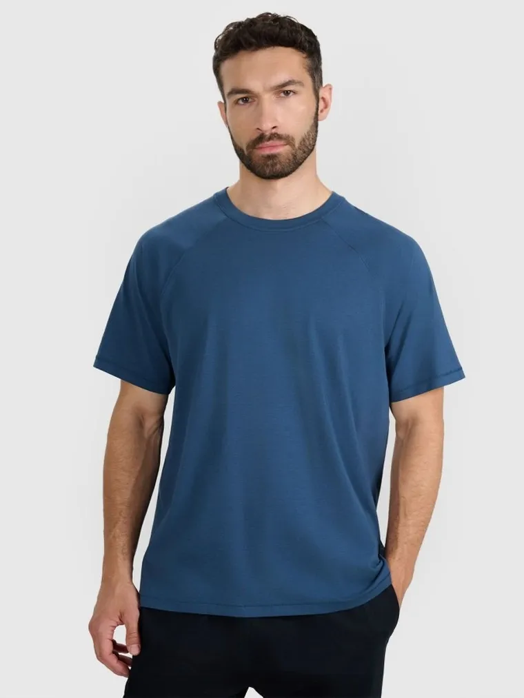 T-shirt męski, niebieski, 4F