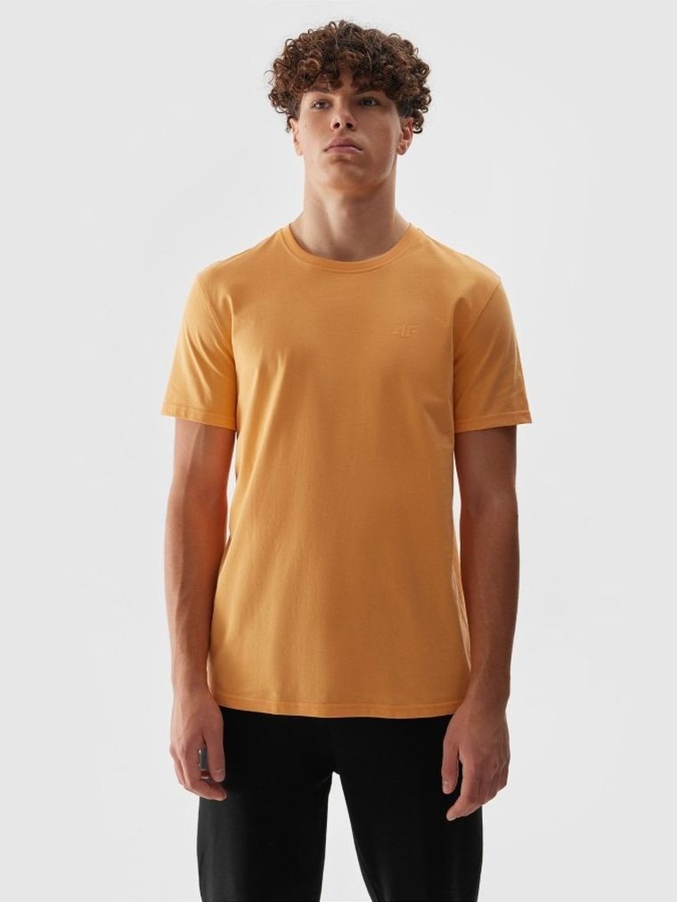 T-shirt męski, pomarańczowy, 4F