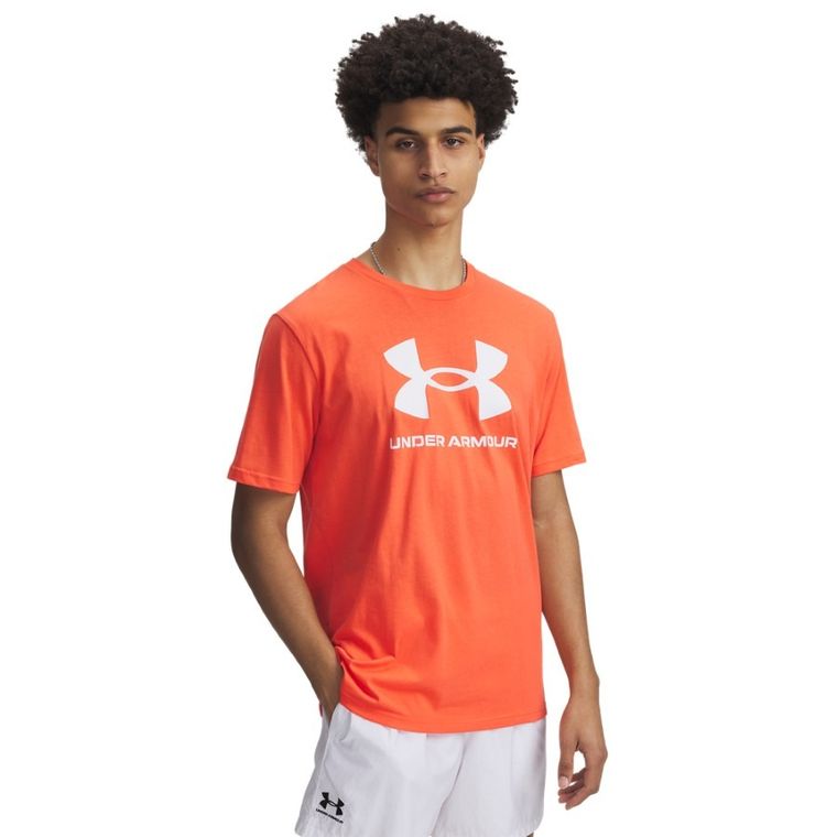 T-shirt męski, pomarańczowy, Under Armour