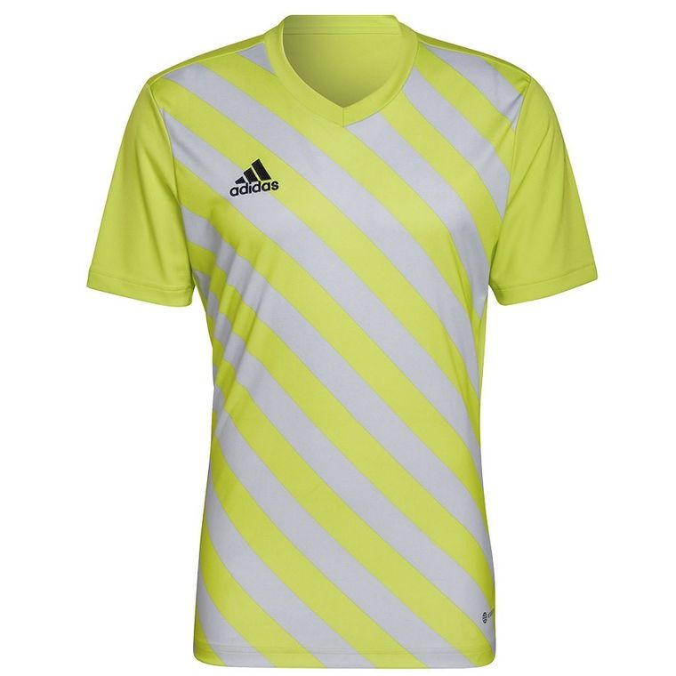T-shirt męski, zielony, Adidas Entrada 22 GFX JSY