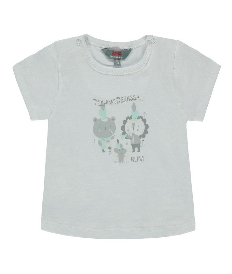 T-shirt niemowlęcy, biały, Kanz
