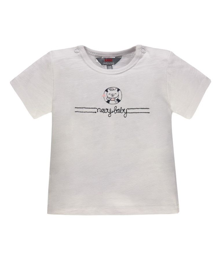 T-shirt niemowlęcy, biały, Kanz
