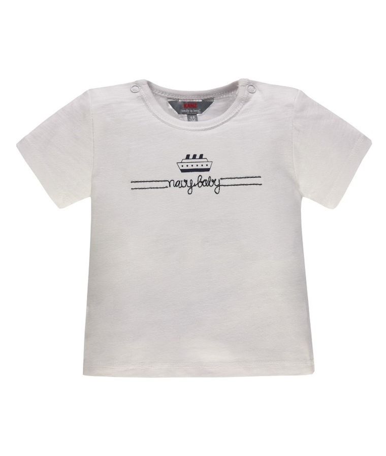 T-shirt niemowlęcy, biały, Kanz
