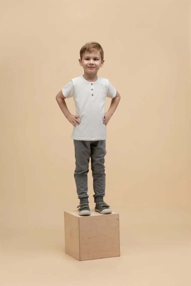 T-shirt niemowlęcy, biały, Pinokio