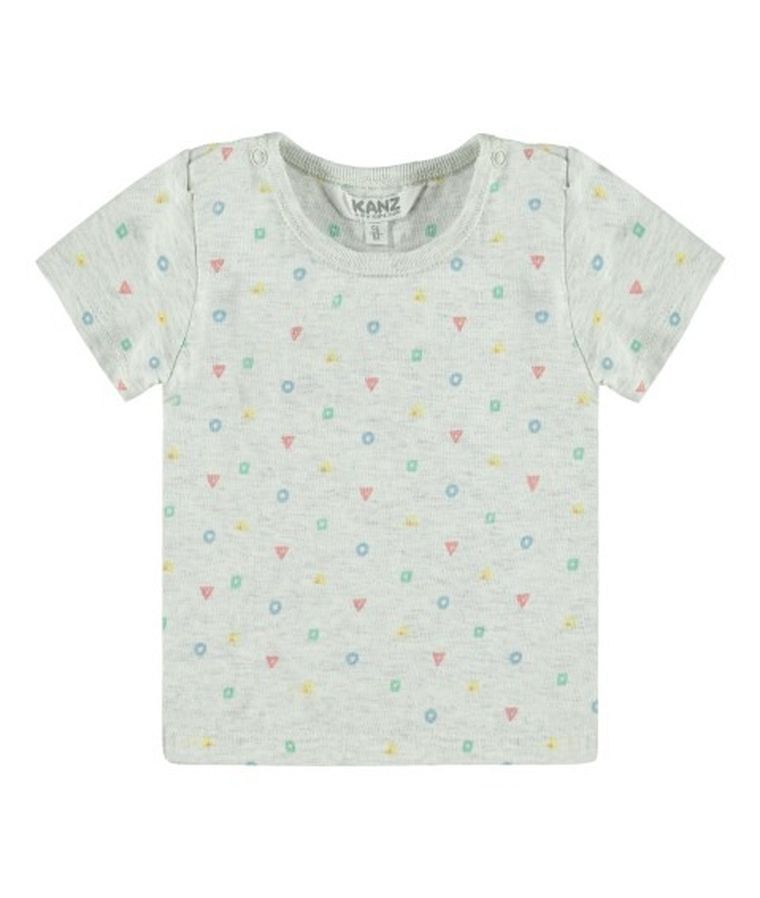 T-shirt niemowlęcy, szary, Kanz