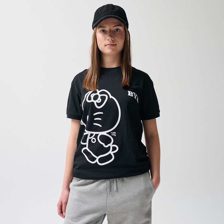 T-shirt oversize z bawełny czesanej Hello Kitty NOWEAR