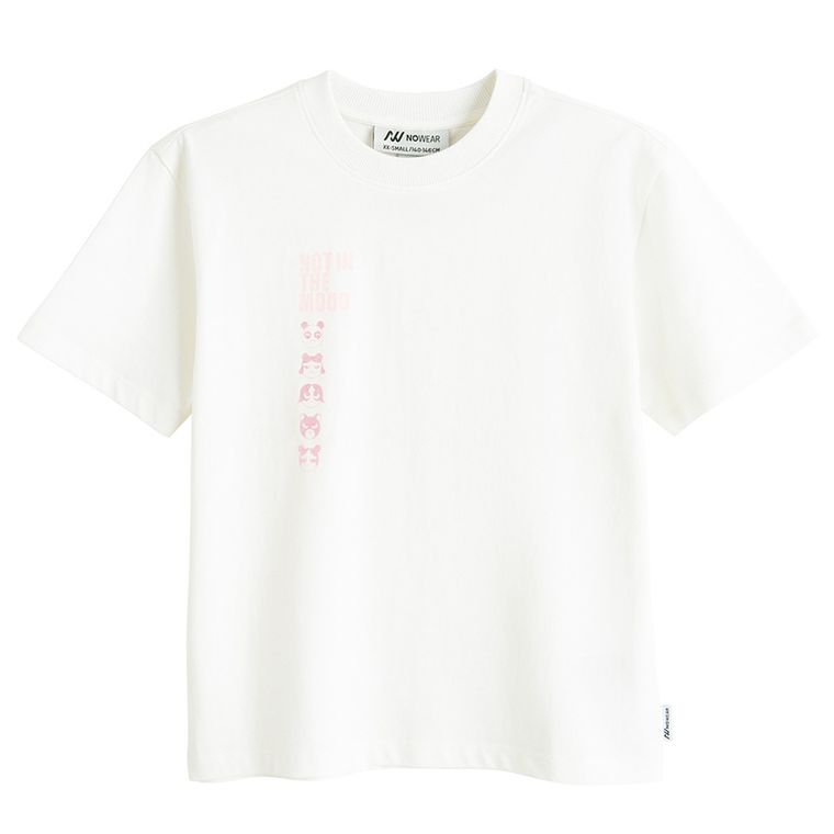 T-shirt oversize z bawełny czesanej NOWEAR