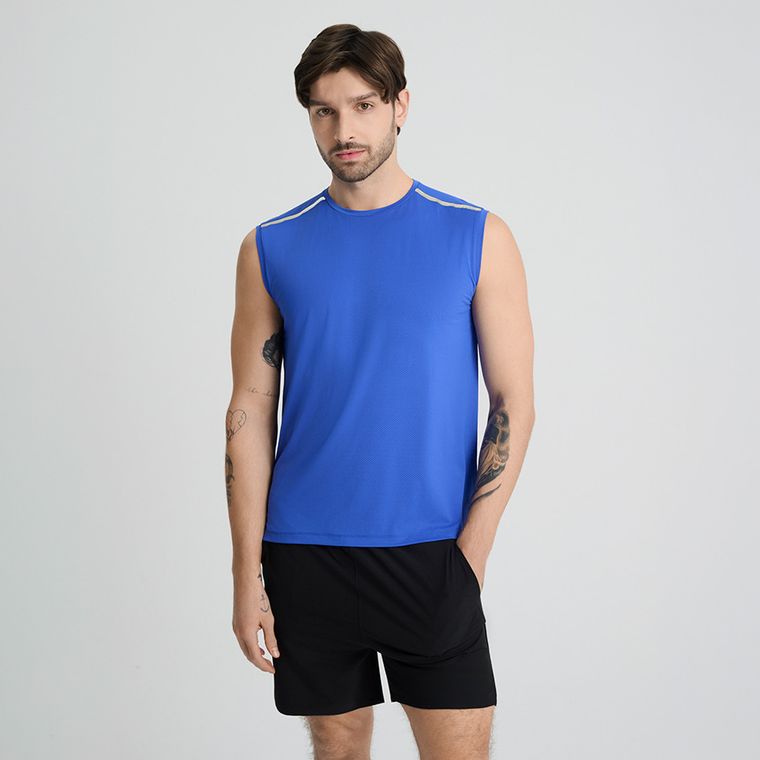 T-shirt treningowy bez rękawów z technologią Cool Dry NOWEAR